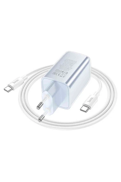 Hoco N49 Glorious 2 Adet Type-C 65W ve USB QC 3.0 Çıkışlı PD 65W Hızlı Şarj Cihazı - Resim 9