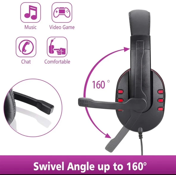 P4 XB ONE MİKROFONLU OYUNCU KULAKLIĞI 3.5 MM JACK - 9