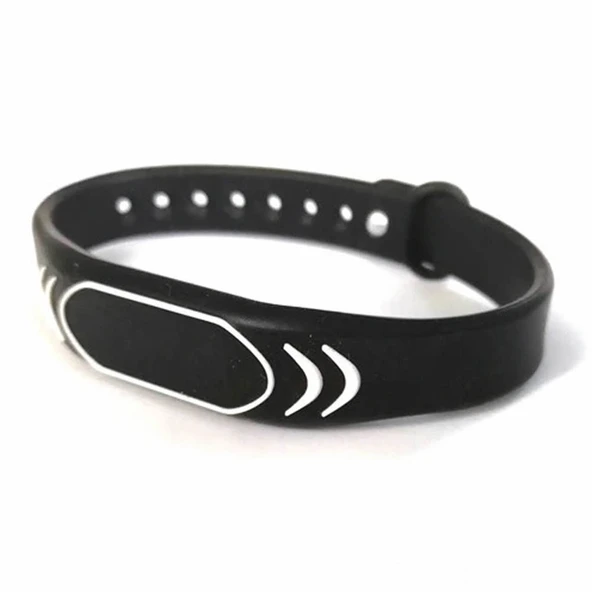 125Khz Rfid Manyetik Bileklik Siyah  Su Geçirmez Silikon Proximity Göstergeç 125 Khz Kapı Geçiş Personel Takip Depo Havuz EM4100 - 3