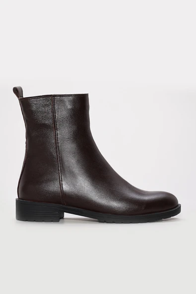 Hakiki Deri Kürklü  Kadın Klasik Bot 257KZA630 - Resim 7