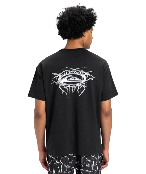 Quiksilver Mercury Chrome Lightning Tee Erkek Kısa Kollu Tişört EQYZT08016 Siyah - Resim 4