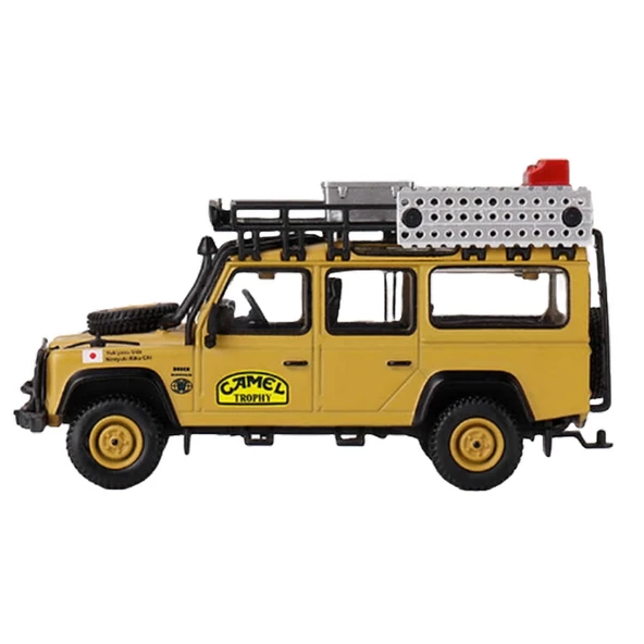 Mini GT 1-64 Land Rover Defender 110 1989 Camel Trophy Amazon Team Japan - Resim 3