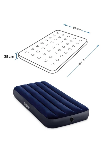 Intex 64757 Dura Beam Tek Kişilik Şişme Yatak - 4