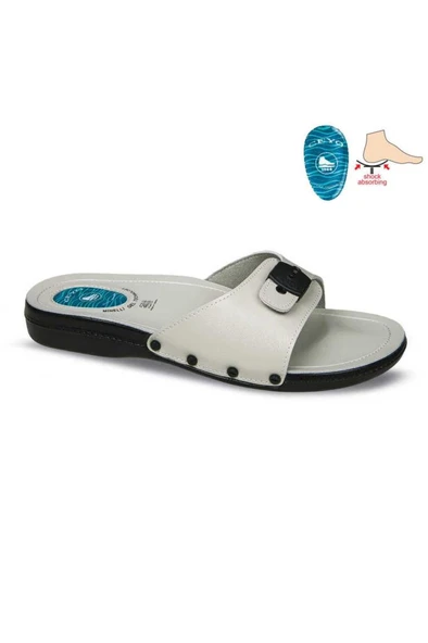 Ceyo 6300-1 Topuk Jelli Anatomik Taban Erkek Terlik Bej 40-45