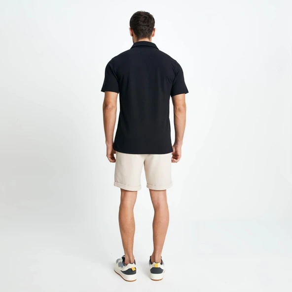 Ellesse Erkek Siyah Polo Yaka Tişört EM146 - 8