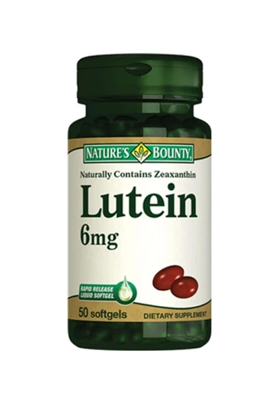 Natures Bounty Lutein 6 mg Takviye Edici Gıda 50 Kapsül ürün görseli