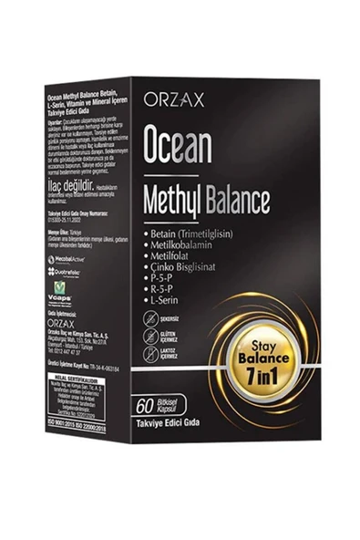 Orzax Ocean Methyl Balance Takviye Edici Gıda 60 Kapsül ürün görseli