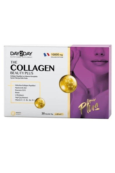 Day2Day The Collagen Beauty Plus Takviye Edici Gıda 40 ml x 30 Adet ürün görseli