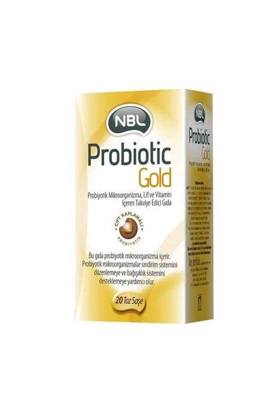 Nbl Probiotic Gold Takviye Edici Gıda 20 Toz Saşe ürün görseli