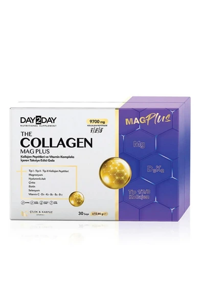 Day2day The Collagen Mag Plus Takviye Edici Gıda 30 Saşe ürün görseli