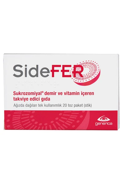 Sidefer Sukrozomiyal Demir ve Vitamin İçeren Takviye Edici Gıda