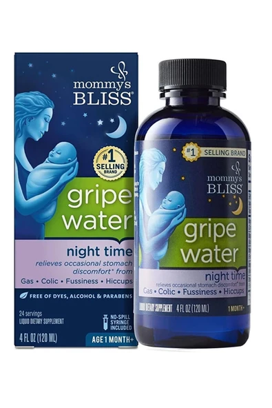 Mommys Bliss Gece Gaz Damlası Takviye Edici Gıda 120 ml - 1
