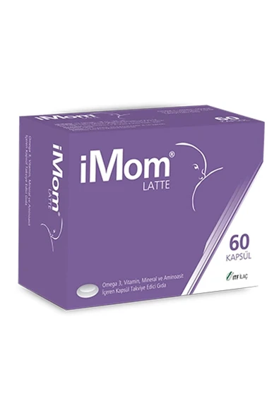İmom Latte Omega 3 Takviye Edici Gıda 60 Kapsül