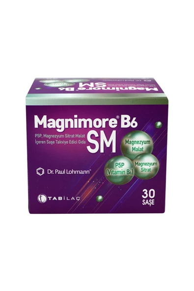 Magnimore B6sm Magnezyum Sitrat Malat Takviye Edici Gıda 30 Saşe ürün görseli