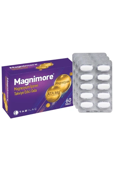 Magnimore Magnezyum İçeren Takviye Edici Gıda 60 Tablet ürün görseli