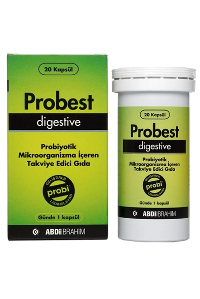 Probest Digestive Probiyotik Takviye Edici Gıda 20 Kapsül ürün görseli