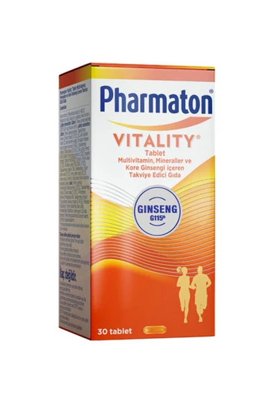Pharmaton Vitality Takviye Edici Gıda 30 Tablet ürün görseli