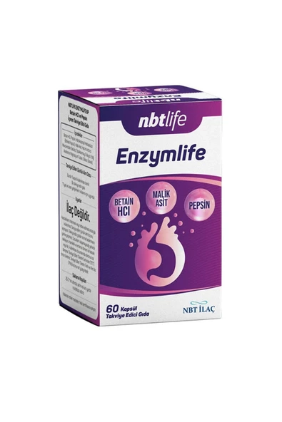 Nbt Life Enzymlife Takviye Edici Gıda 60 Kapsül ürün görseli