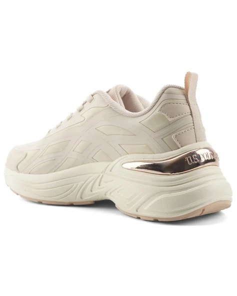 U.s. Polo Assn. Gelda 5Fx Kadın Bej Günlük Spor Ayakkabı - 3