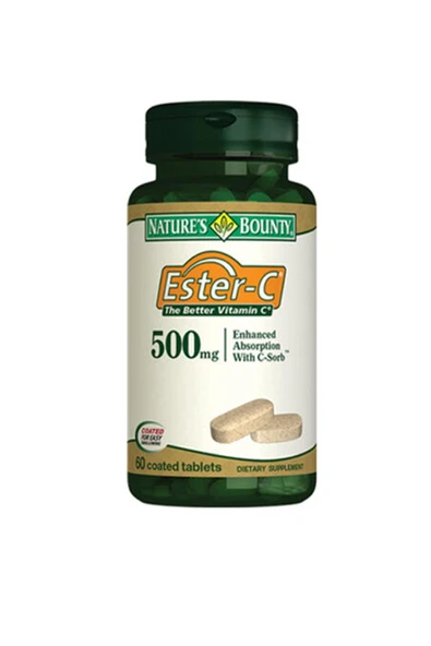 Natures Bounty Ester-C 500 mg Takviye Edici Gıda 60 Tablet ürün görseli