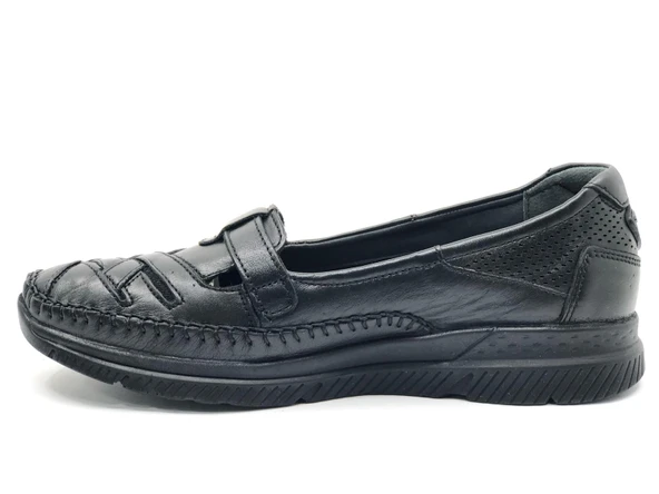 Forelli Elena Hakiki Deri Ortopedik Comfort Kadın Casual Ayakkabı - Resim 5