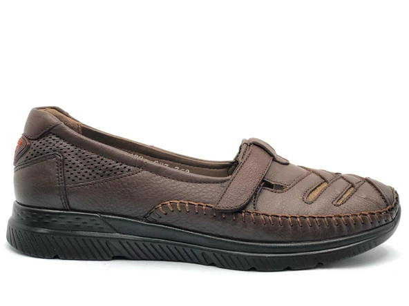 Forelli Elena Hakiki Deri Ortopedik Comfort Kadın Casual Ayakkabı - Resim 10