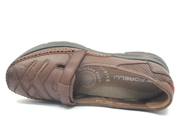 Forelli Elena Hakiki Deri Ortopedik Comfort Kadın Casual Ayakkabı - Resim 3