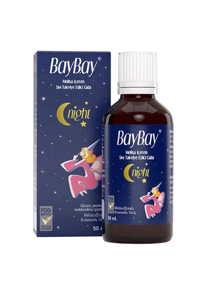 Baybay Damla Night Melisa İçeren Takviye Edici Gıda 50 ml ürün görseli