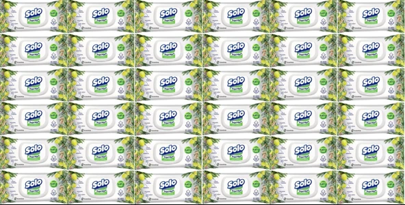 Solo Islak Havlu Mendil 50 Yaprak Limon & Biberiye (36 Lı Set) (12PK*3) 1800 Yaprak
