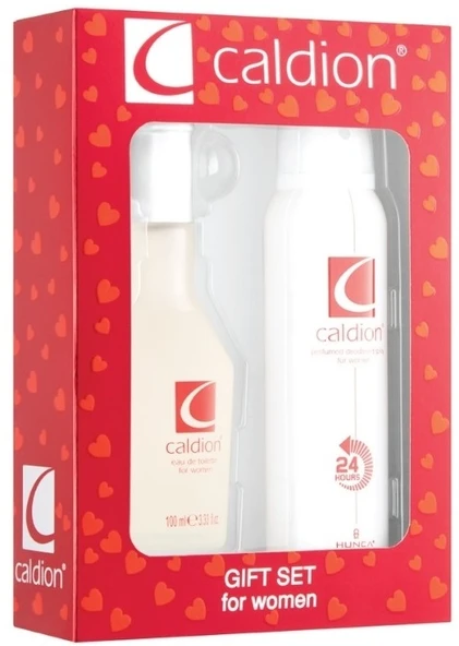 Caldion Parfüm Seti Kadın / For Women 100ML Classic + 150ML Deodorant (Kırmızı)