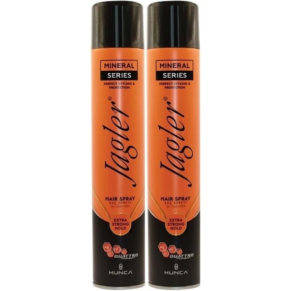 Jagler Saç Spreyi 400ML Extra Strong Hold - Ekstra Güçlü Tutuş (Turuncu) (2 Li Set) ürün görseli 1