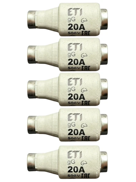 (5 Adet) 20 Amper Seramik Sigorta ETI