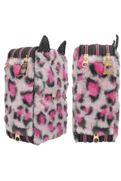 3 Katlı Kalem Kutusu Kulaklı Rebel kitty ürün görseli