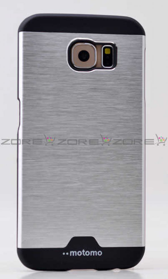 Galaxy S6 Kılıf Zore Metal Motomo Kapak - 8