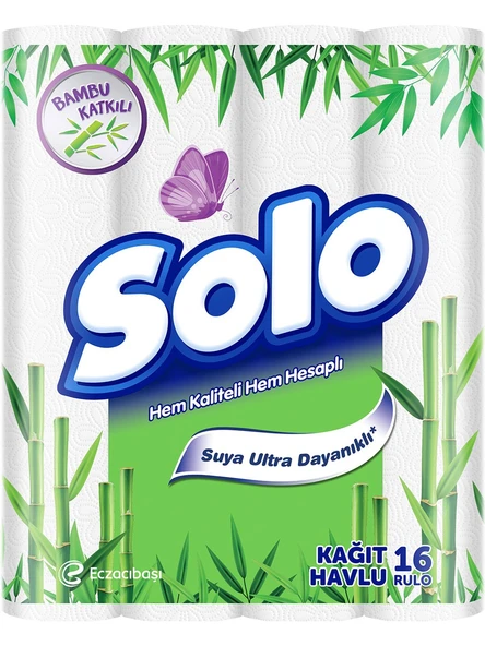 Solo Kağıt Havlu Bambu Katkılı 48 Rulo - 4