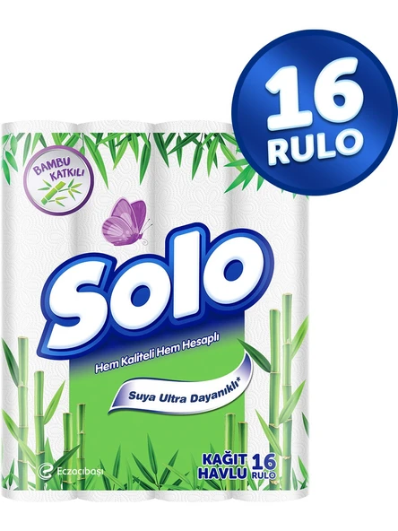 Solo Kağıt Havlu Bambu Katkılı 48 Rulo - 3