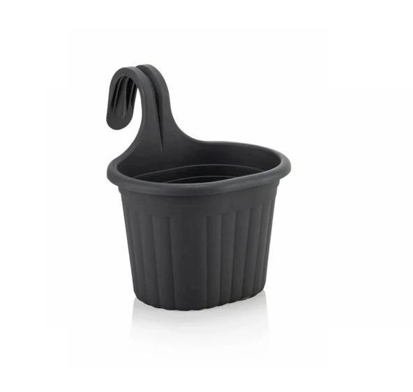 Omnipazar SO-TOM1 Tombik Askılı Balkon Saksı 3 Litre No 1 - Resim 3