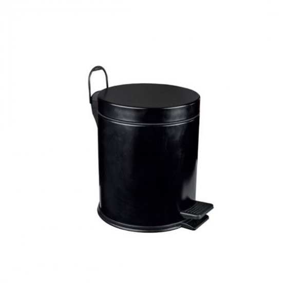 3 Lt.Standart Çöp Kovası Boyalı Siyah Maxiflow
