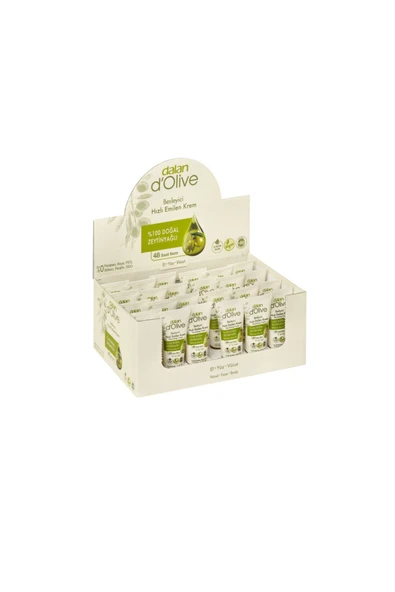 Dalan D'olive Zeytinyağlı Hızlı Emilen Tüp Krem 20 Ml 24 Adet Display Stand
