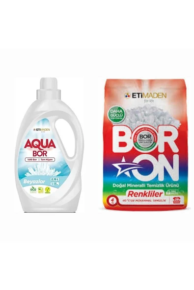 Sivi Çamaşir Deterjani Beyazlar İçi̇n 33 Yikama + Toz 4 Kg Renkli̇ler İçi̇n 26 Yikama Tm