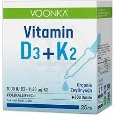 Voonka Vitamin D3+K2 Damla 25 ml