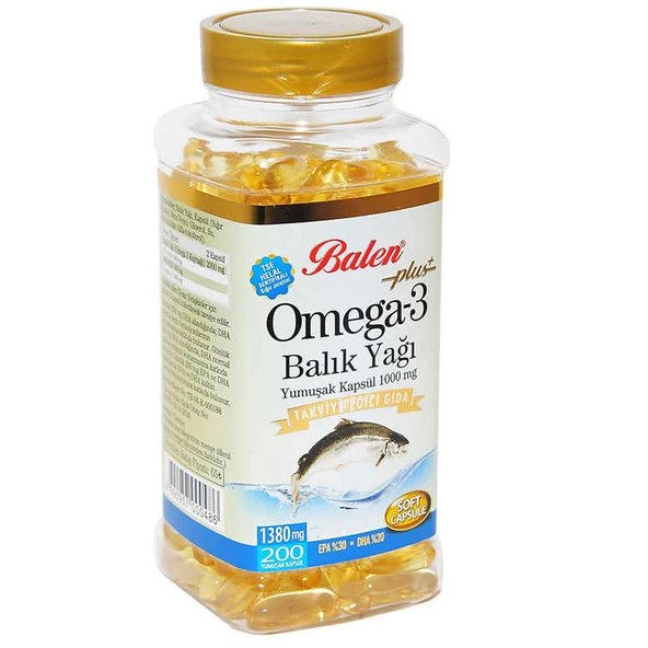Omega 3 Plus+ Balık Yağı Yumuşak 200 Kapsül - 5