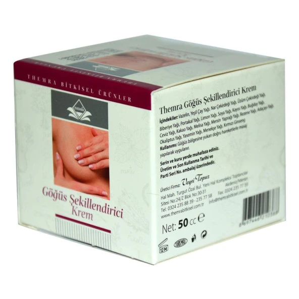 Themra Göğüs Şekillendirici Bitkisel Yağlar Özlü Kremi 50cc - 4