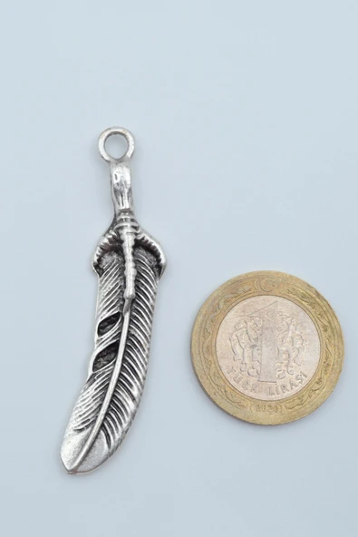 Kartal Pençesi - Kuş Tüyü Gümüş Kaplama Örme Zincir Kolye - Resim 4