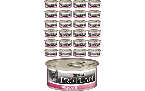 Proplan Delicate Hindili Kedi Konservesi 85 Gram x 24'lü