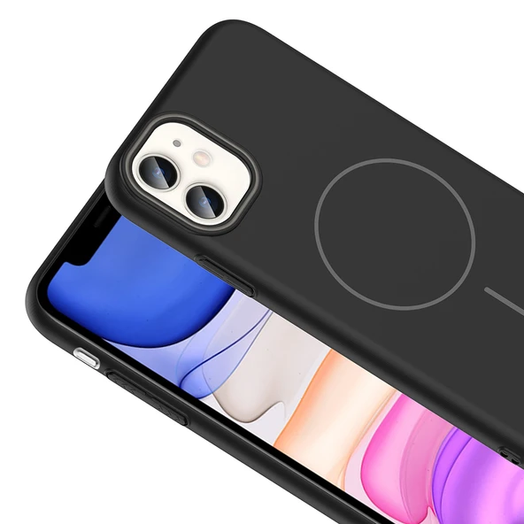 iPhone 11 Kılıf Magsafe Şarj Özellikli Ruby Sert Kılıf - Resim 10