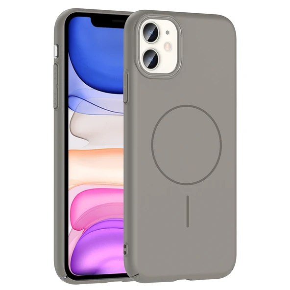 iPhone 11 Kılıf Magsafe Şarj Özellikli Ruby Sert Kılıf - Resim 4