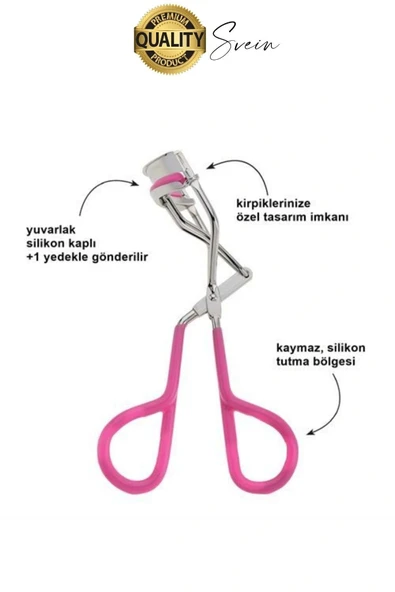 Premium Kirpik Kıvırma Makinesi Manuel Paslanmaz Çelik Şekillendirici Eyelash Curler Kıvırıcı - 2