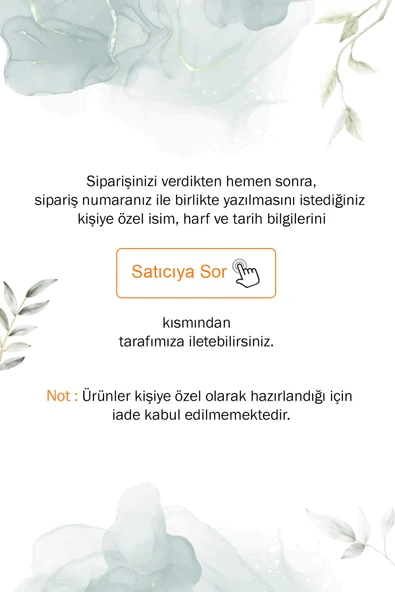 14 Ayar Altın Mikron Kaplama Kişiye Özel Küp İki Harf ve Sembol Gümüş Kolye - CN00436 - Resim 5