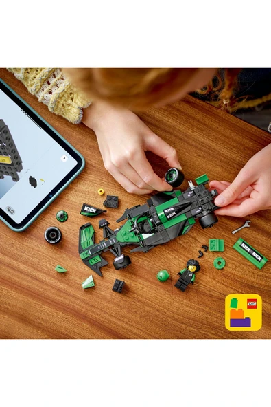 ® Speed Champions KICK Sauber F1® Team C44 Yarış Arabası 77247-10+ Oyuncak Yapım Seti(259 Parça) - 6